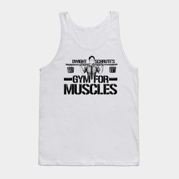 Dwight schrute's gym for muscles tank discount